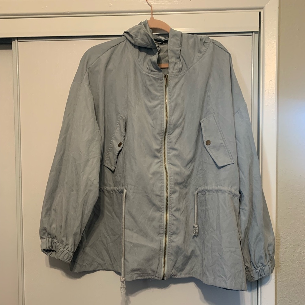 SHEIN CURVE 3XL Drawstring Hoodie Jacket